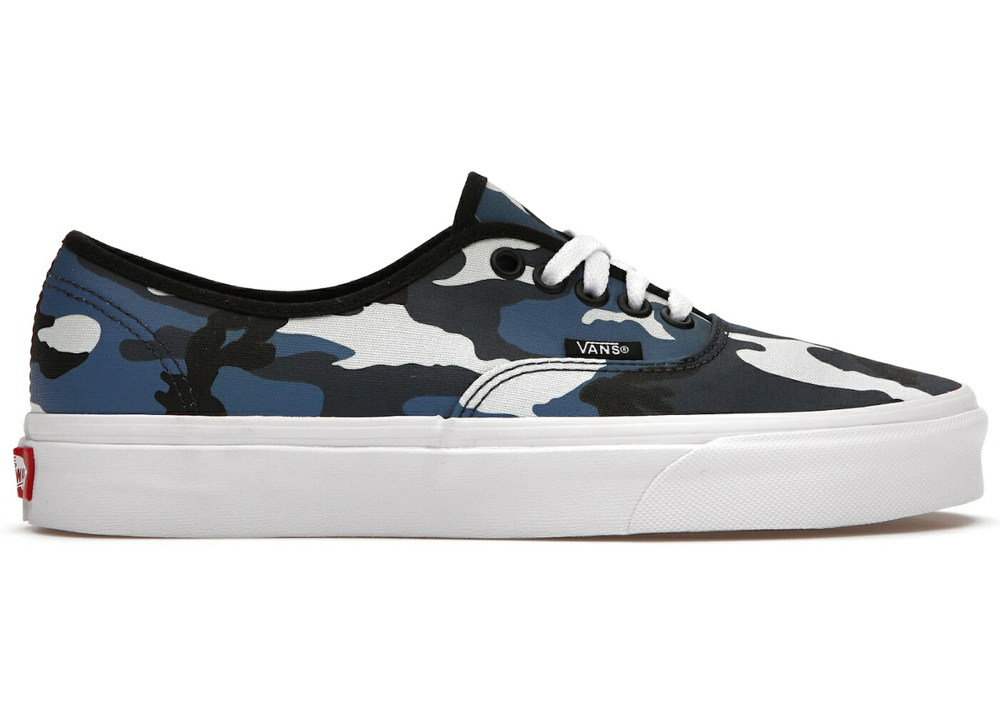 ヴァンズ バンズ オーセンティック カモ柄 青色 ブルー 白色 ホワイト BILLY'S スニーカー メンズ VANS AUTHENTIC ENT POP CAMO PACK / BLUE CAMO TRUE WHITE