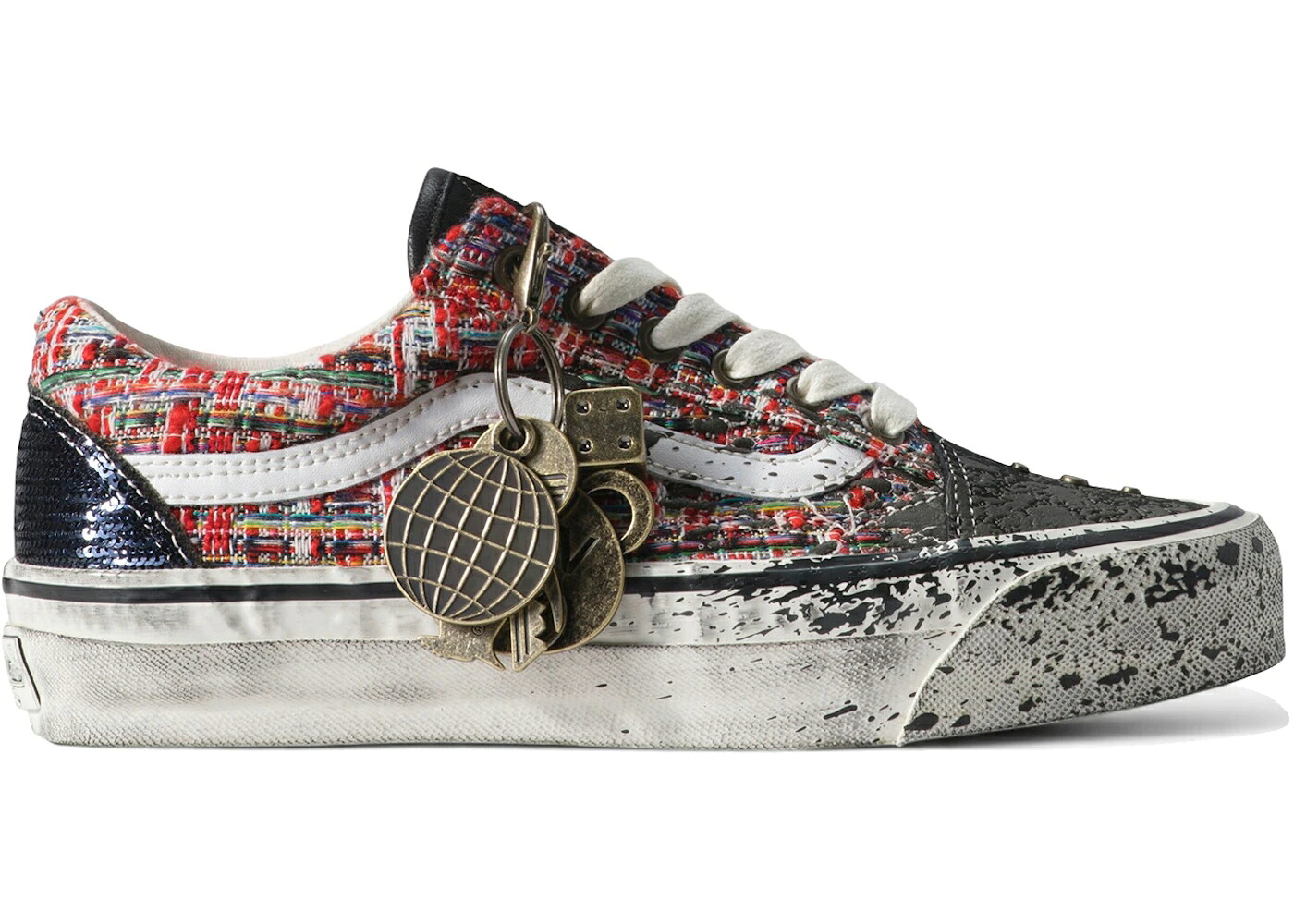 ヴァンズ バンズ 割り増し金 赤 赤いこと 黒いこと 黒いこと 年寄りの学院 スニーカー メンズ VANS PREMIUM OLD SKOOL CHARMS RED BLACK / RED BLACK