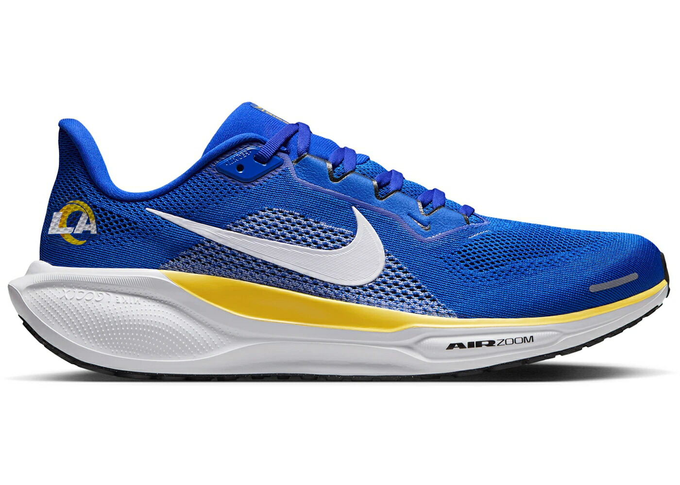 ナイキ ズーム ペガサス ラムズ ゴールド 黒色 ブラック ズームペガサス ロサンゼルス スニーカー メンズ NIKE AIR ZOOM PEGASUS 41 LOS ANGELES RAMS (2025) / HYPER ROYAL MIDWEST GOLD BLACK