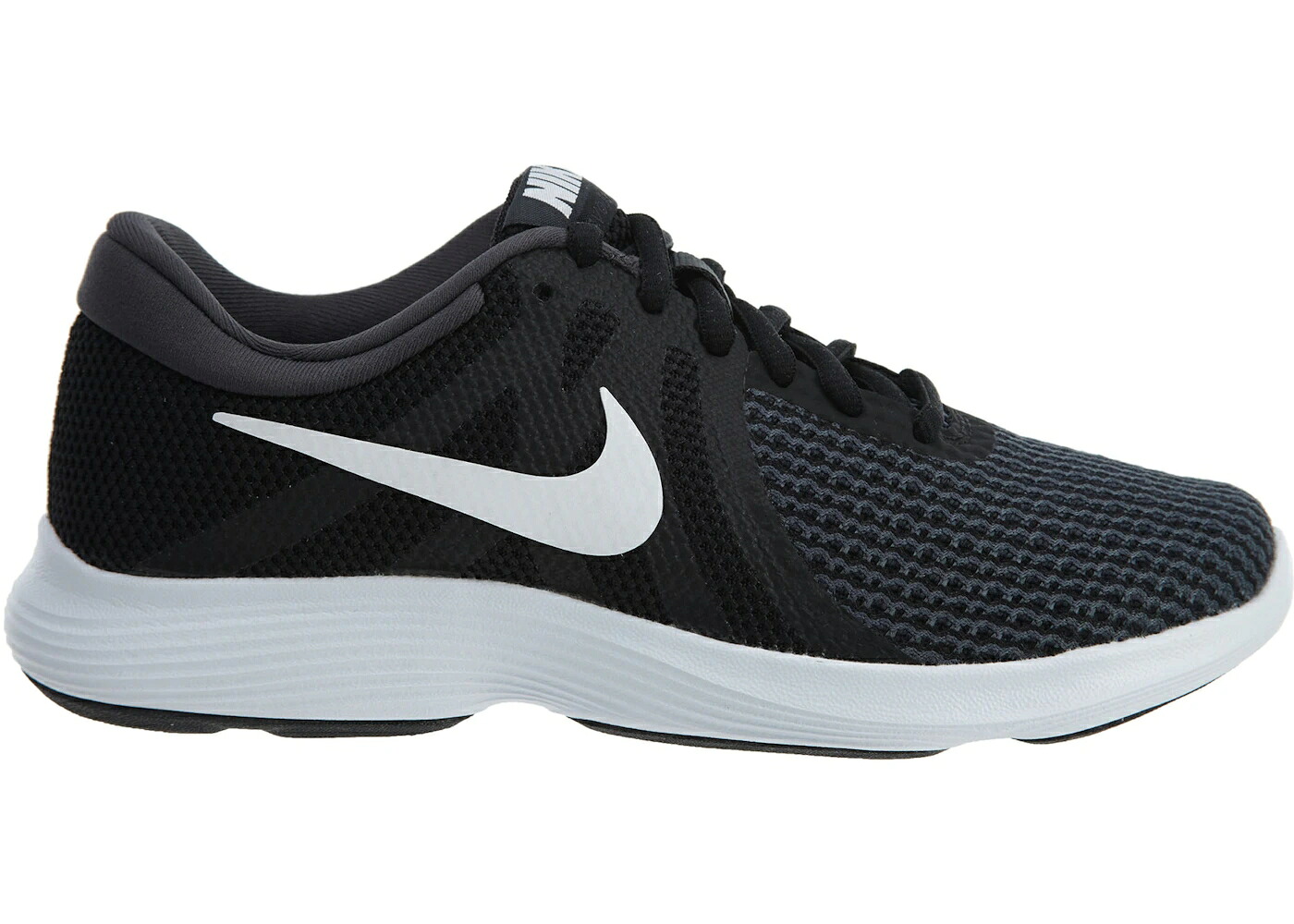 ナイキ 大変革 黒いこと 黒いこと 白いこと 白いこと WOMEN\u0027S スニーカー レディース NIKE REVOLUTION 4 BLACK WHITE-ANTHRACITE (WOMEN\u0027S) / BLACK WHITE ANTHRACITE