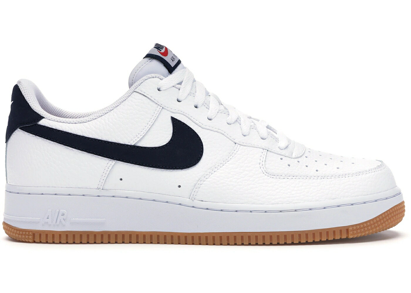ナイキ 白色 ホワイト 赤 レッド エアフォース '07 スニーカー メンズ NIKE AIR FORCE 1 LOW WHITE OBSIDIAN / WHITE OBSIDIAN UNIVERSITY RED