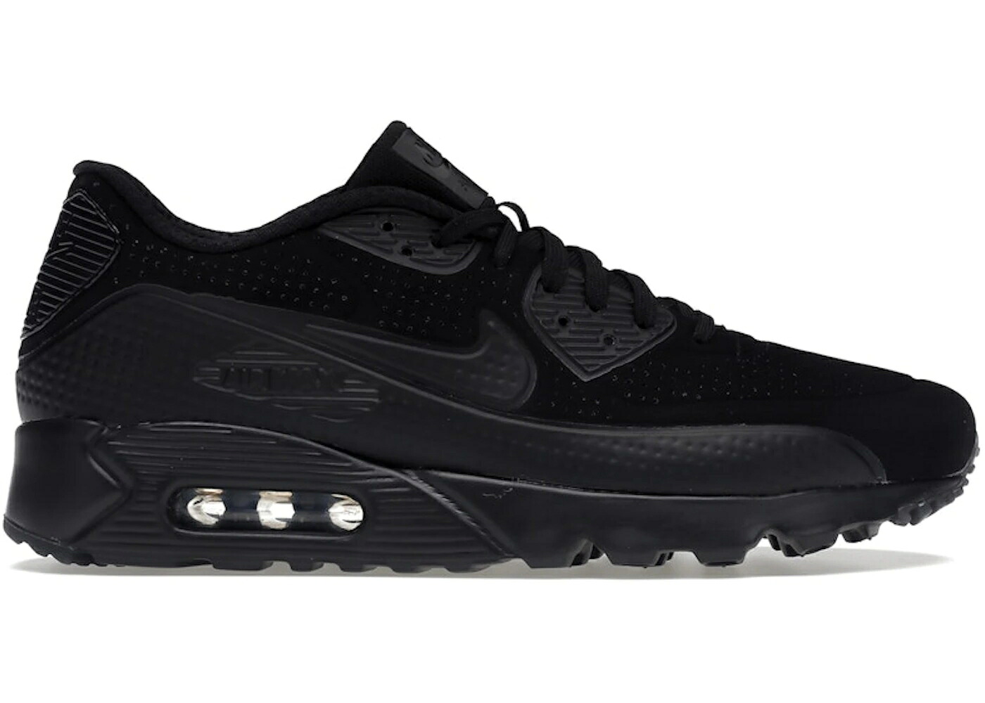 ナイキ マックス ウルトラ 黒いこと 黒いこと 白いこと 白いこと エア湖マックス スニーカー メンズ NIKE AIR MAX 90 ULTRA MOIRE TRIPLE BLACK / BLACK BLACK WHITE