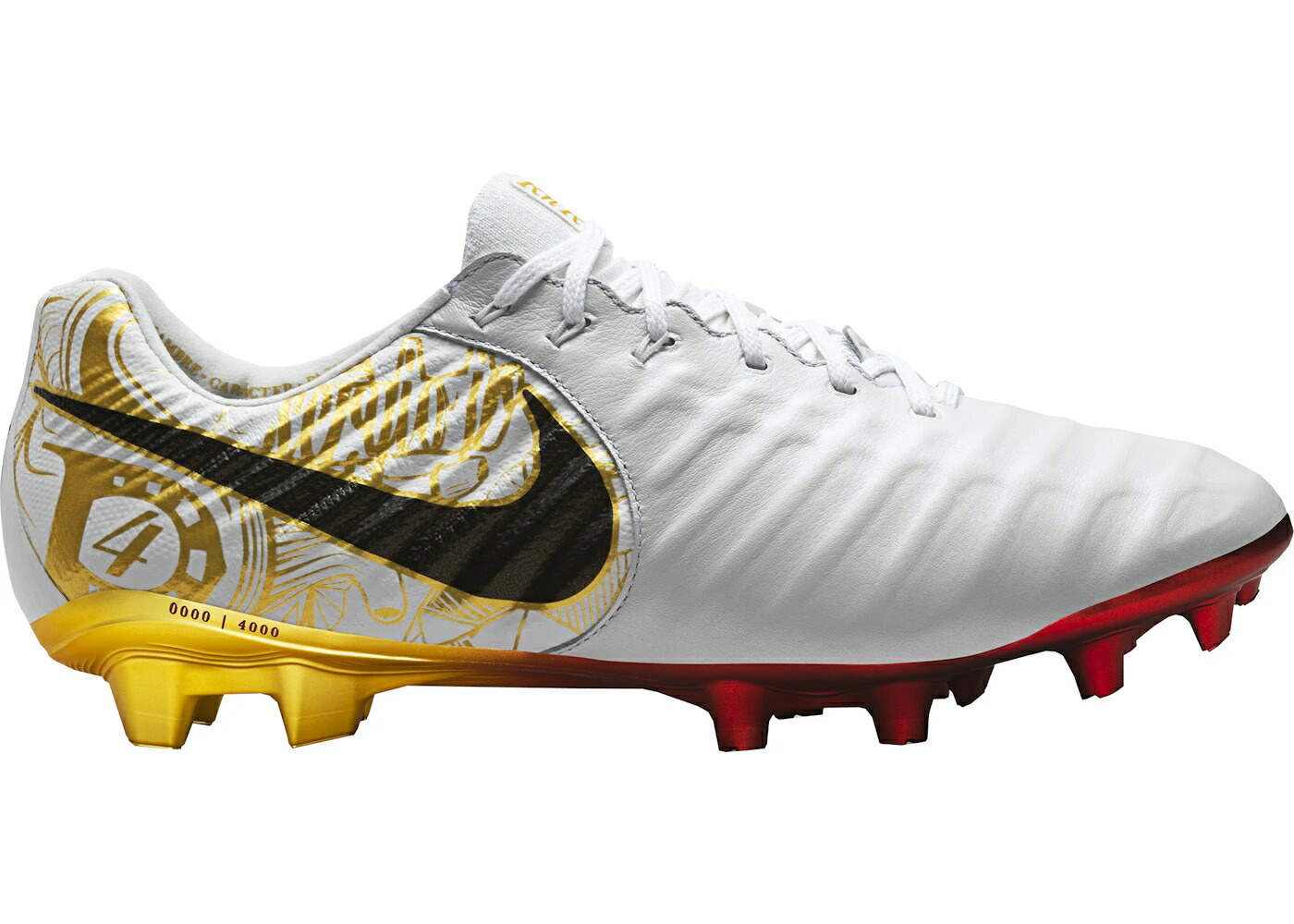 ナイキ ティエンポ 先祖伝承 白いこと 白いこと ゴールド スニーカー メンズ NIKE TIEMPO LEGEND VII SERGIO RAMOS CORAZON Y SANGRE / WHITE METALLIC VIVID GOLD