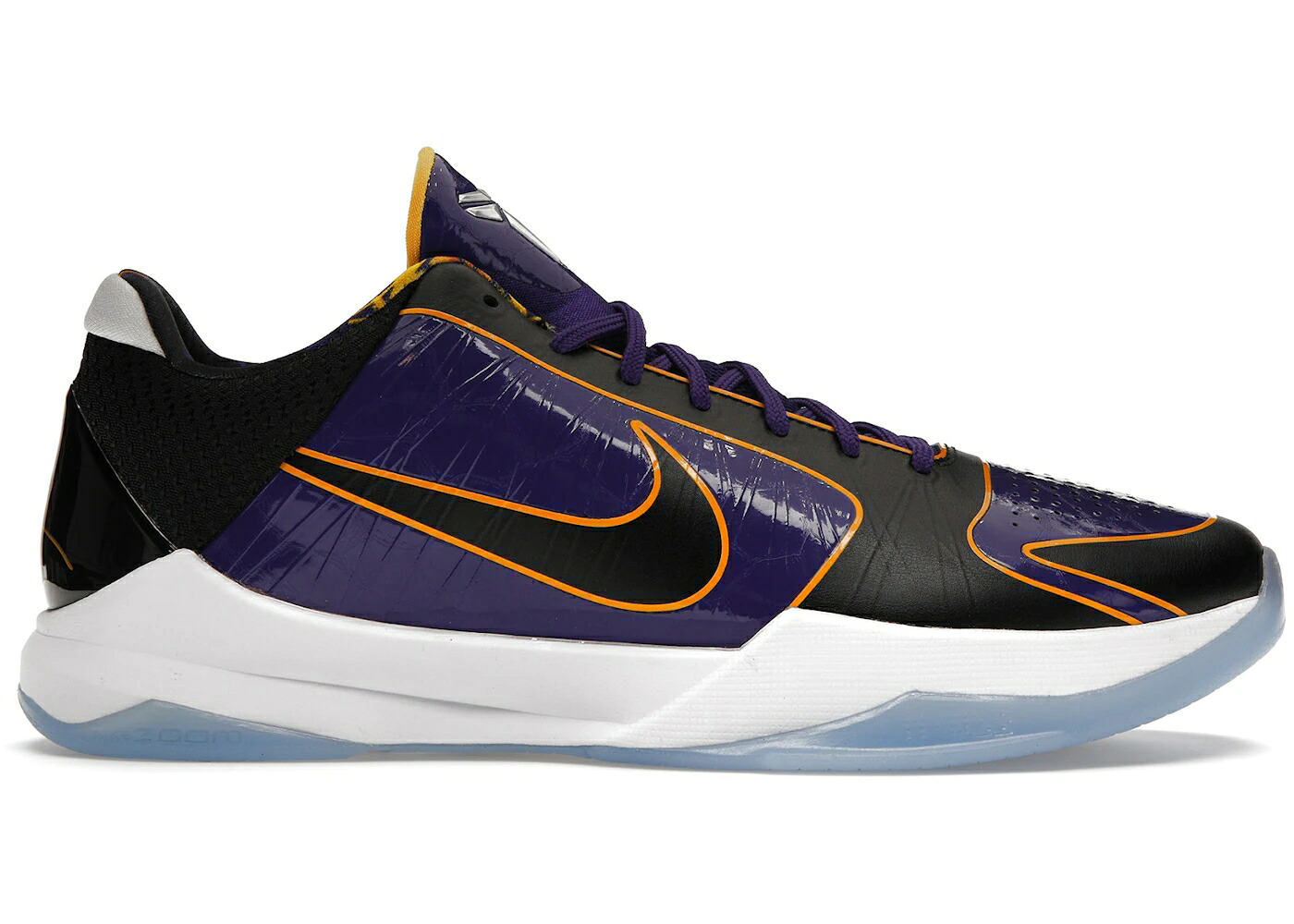 ナイキ コービー 労働者階級トロ レイカーズ 厚地の外套 紫 パープル ゴールド スニーカー メンズ NIKE KOBE 5 PROTRO LAKERS / COURT PURPLE UNIVERSITY GOLD