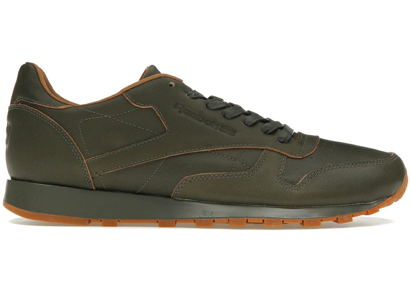 リーボック クラシック レザー オリーブ ナイト 黒色 ブラック スニーカー メンズ REEBOK CLASSIC LEATHER KENDRICK LAMAR OLIVE / NIGHT BLACK GUM