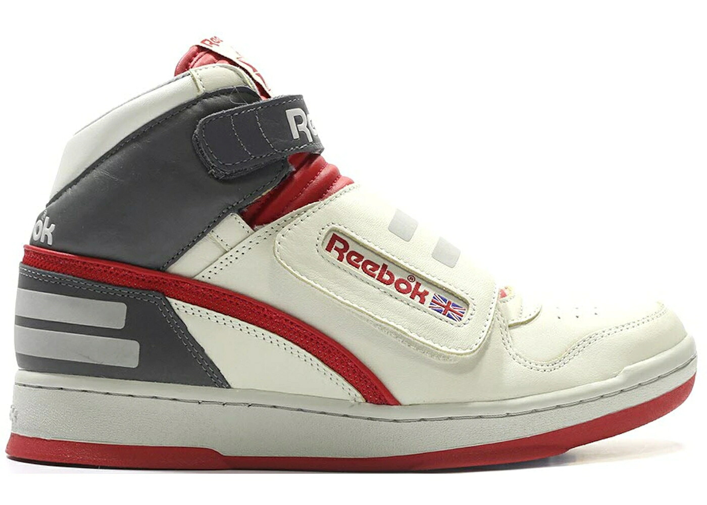 リーボック スタンパー ミッド クリーム 白色 ホワイト 赤 レッド スニーカー メンズ REEBOK ALIEN STOMPER MID / CREAM WHITE RED ANTHRACITE