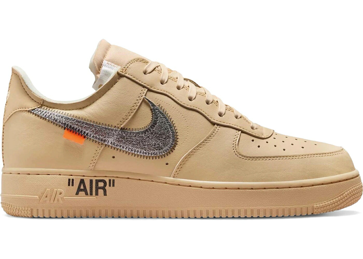 ナイキ 象牙色 しろがね色 しろがね色 空軍 スニーカー メンズ NIKE AIR FORCE 1 LOW OFF-WHITE SESAME / SESAME METALLIC SILVER SESAME