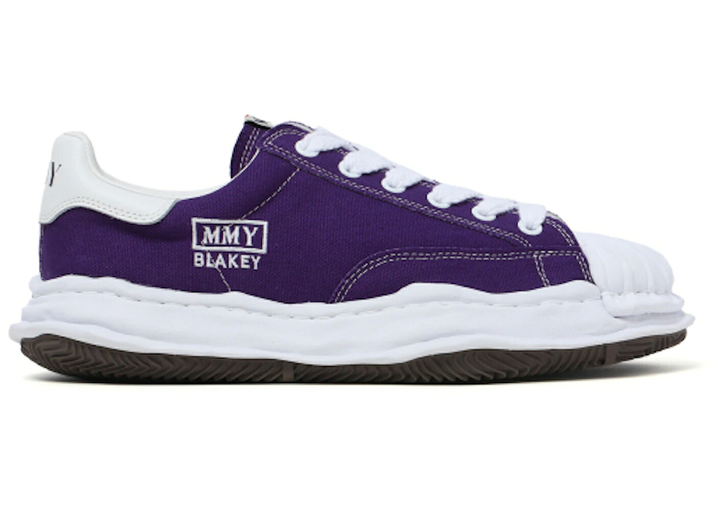 棲み家 ミハラヤスヒロ 紫 パープル 白いこと 白いこと スニーカー メンズ MAISON MIHARA YASUHIRO MAISON MIHARA YASUHIRO BLAKEY OG SOLE CANVAS LOW ROYAL PURPLE / ROYAL PURPLE WHITE