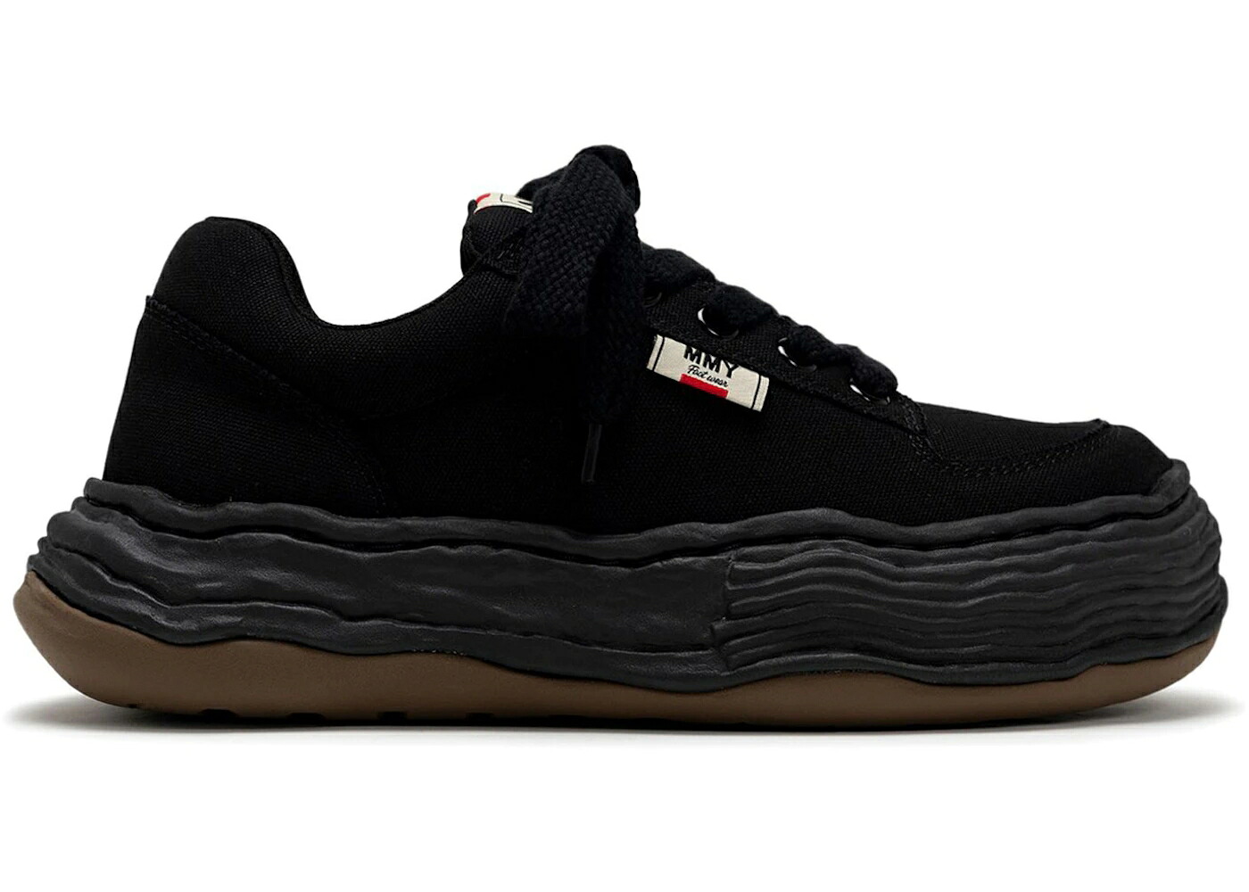 住み家 ミハラヤスヒロ 黒いこと 黒いこと スニーカー メンズ MAISON MIHARA YASUHIRO MAISON MIHARA YASUHIRO OLIVER OG SOLE CANVAS LOW TRIPLE BLACK / BLACK BLACK スニーカー-メンズ靴