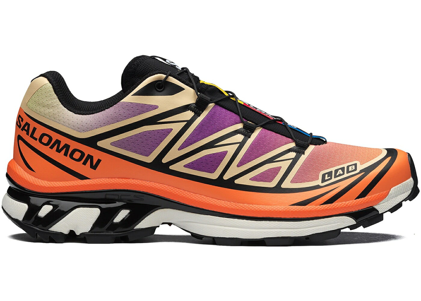 サロモン 黒いこと 黒いこと 火竜 火の手 皮膚軟化剤 スニーカー メンズ SALOMON XT-6 BLACK ALMOND DRAGON FIRE / BLACK ALMOND CREAM DRAGON FIRE