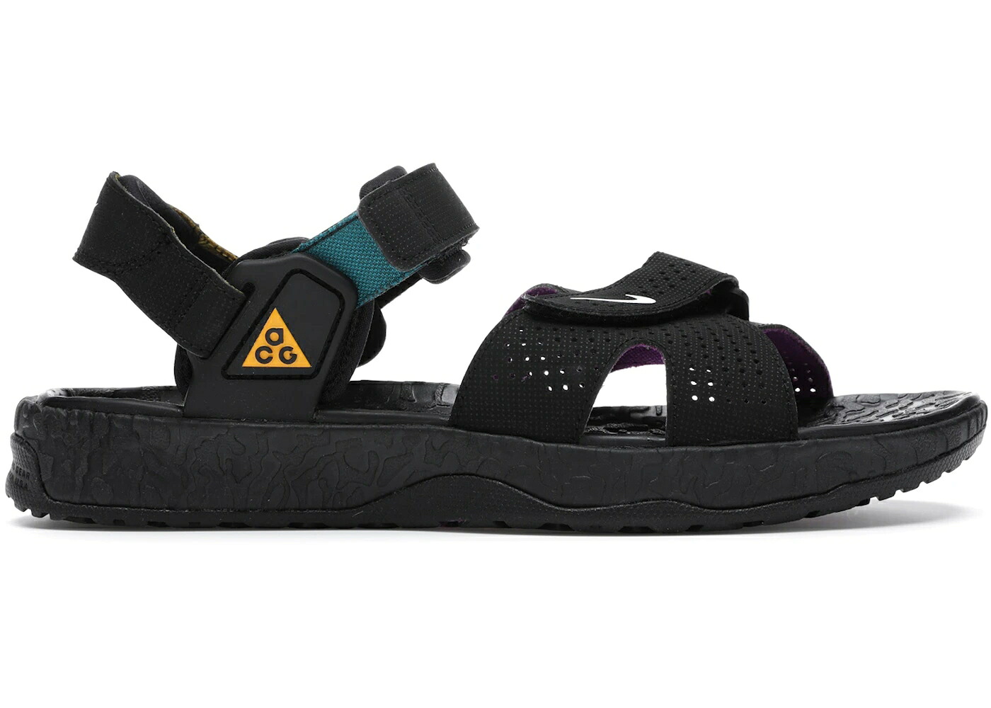 ナイキ 黒色 ブラック 白色 ホワイト 紫 パープル スニーカー メンズ NIKE ACG AIR DESCHUTZ OG (2020) / BLACK WHITE BLACK VIVID PURPLE