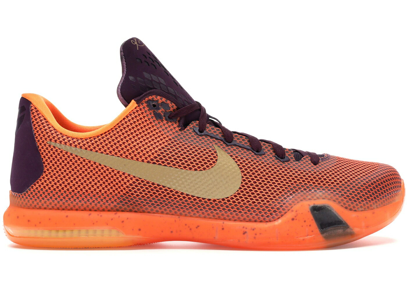 ナイキ コービー ゴールド 赤 レッド スニーカー メンズ NIKE KOBE 10 SILK ROAD / MERLOT METALLIC GOLD VILLAIN RED