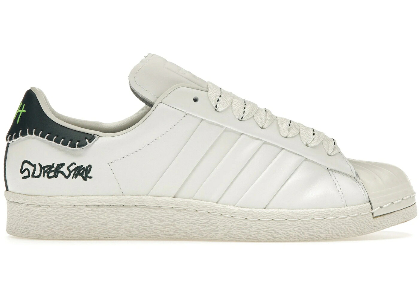 アディダス はやりっ子 白いこと 白いこと 緑 緑であること ナイト爵 スニーカー メンズ ADIDAS SUPERSTAR JONAH HILL / CLOUD WHITE GREEN NIGHT OFF
