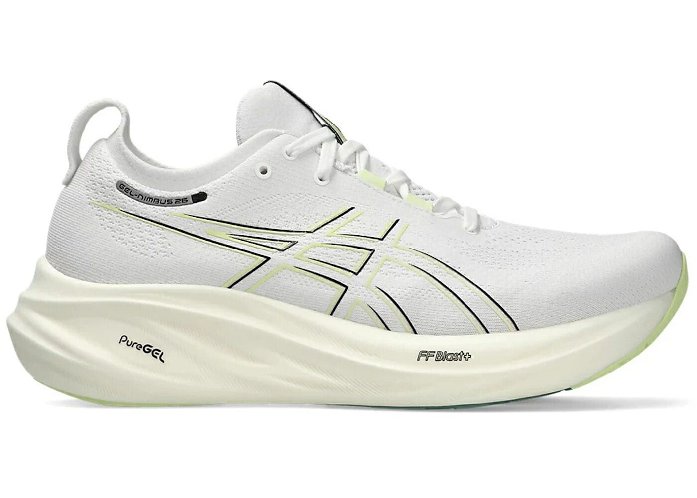 アシックス 白色 ホワイト 緑 グリーン スニーカー メンズ ASICS GEL-NIMBUS 26 WHITE BIRCH GREEN / WHITE BIRCH