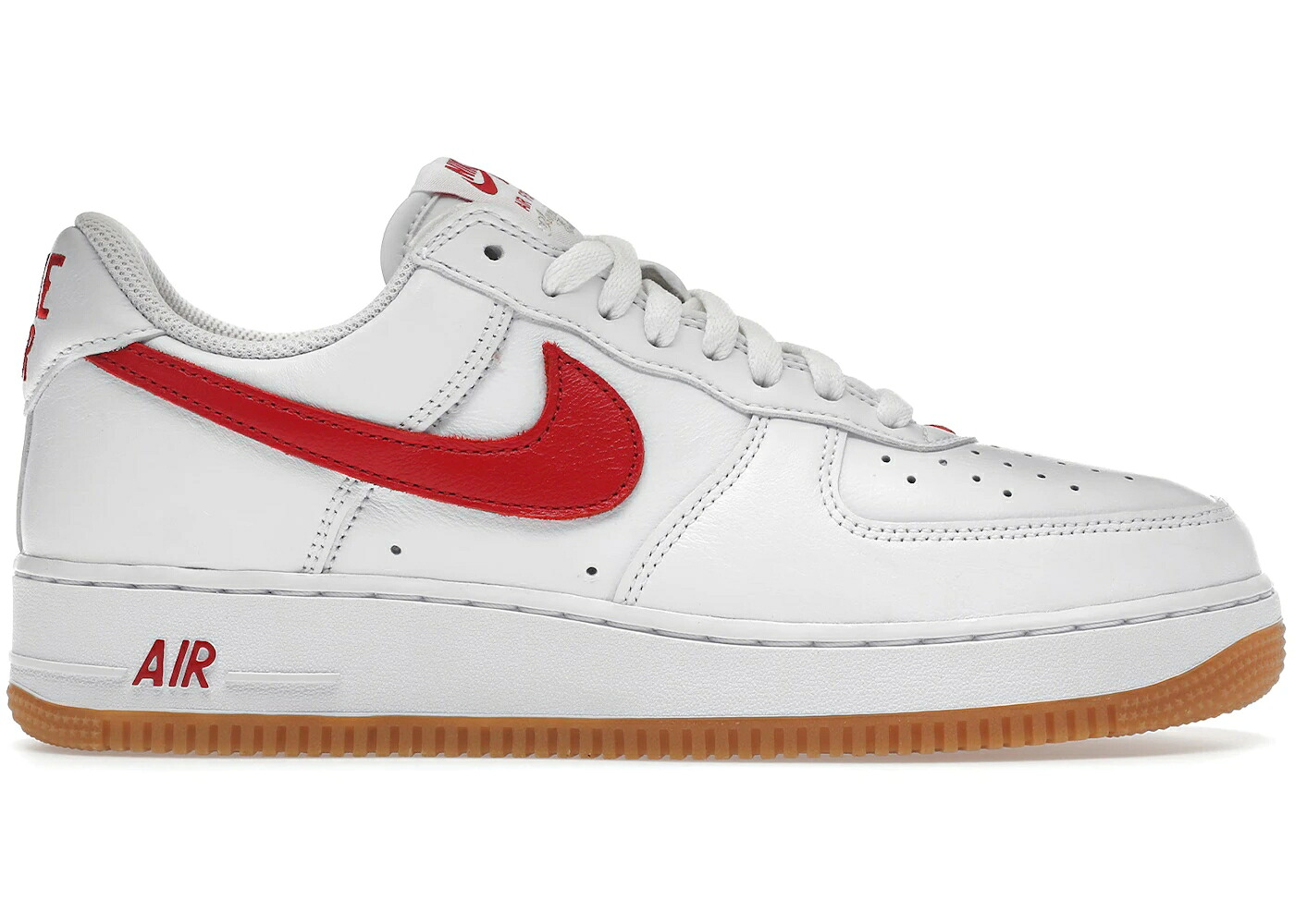ナイキ 赤 赤いこと 白いこと 白いこと 黄味がかった 黄色 空軍 \u002707 スニーカー メンズ NIKE AIR FORCE 1 LOW COLOR OF THE MONTH UNIVERSITY RED GUM / WHITE UNIVERSITY RED GUM YELLOW