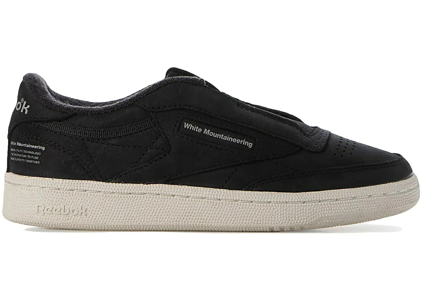 リーボック クラブ ビンテージ ヴィンテージ 白色 ホワイト 黒色 ブラック スニーカー メンズ REEBOK CLUB C 85 VINTAGE WHITE MOUNTAINEERING BLACK / BLACK WHITE BLACK｜スニケス