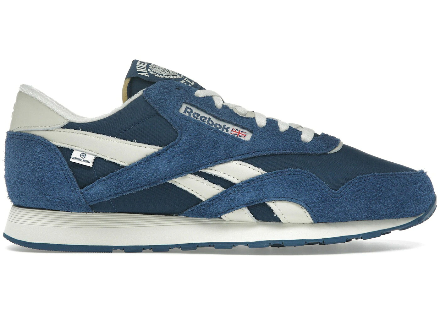リーボック クラシック ナイロン 紺色 ネイビー 白色 ホワイト スニーカー メンズ REEBOK CLASSIC NYLON ANINE BING / NAVY WHITE CHALK