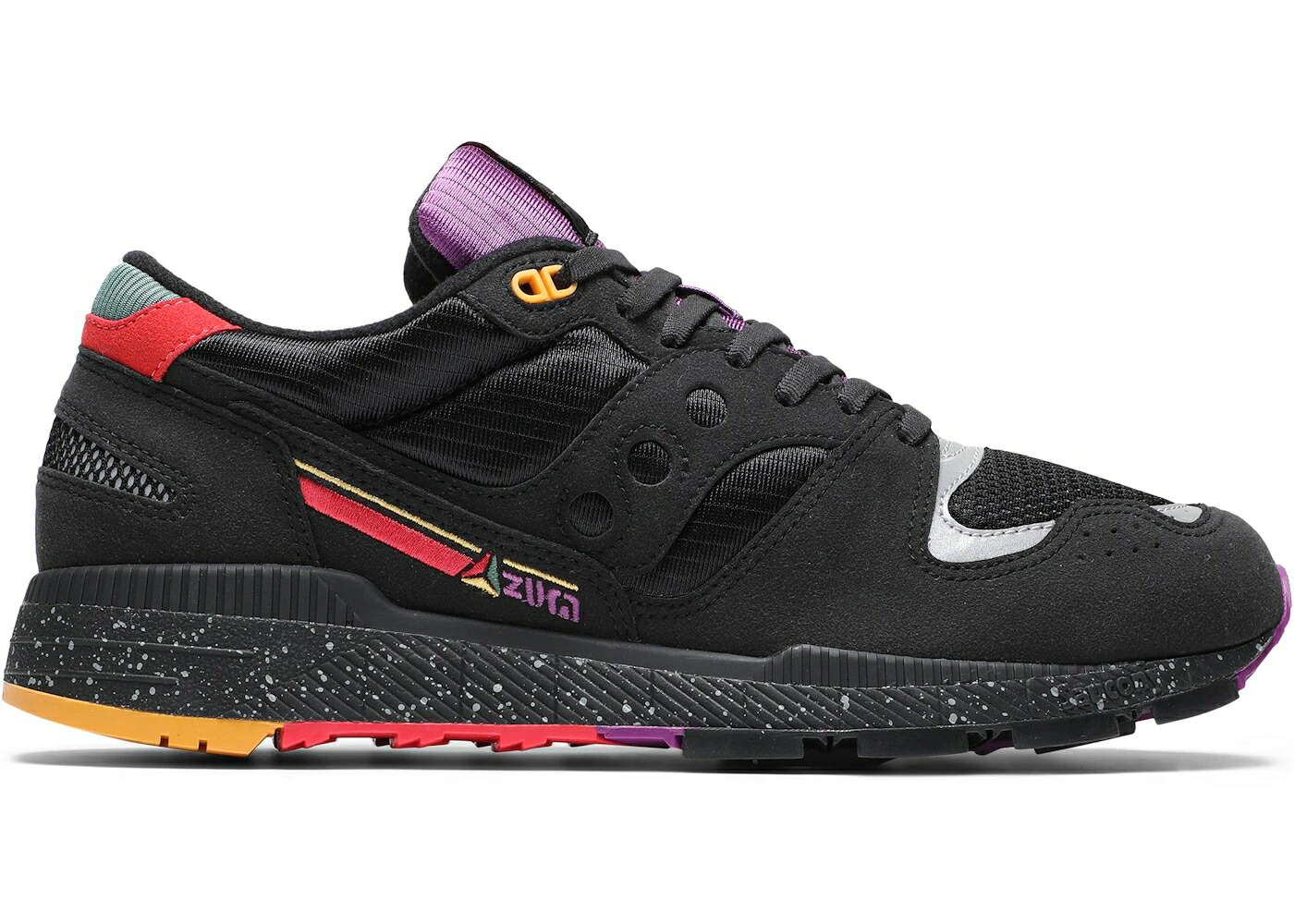 サッカニー サー青二才 黒いこと 黒いこと 赤 赤いこと 紫 パープル スニーカー メンズ SAUCONY AZURA BODEGA LUCKY 13 / BLACK RED PURPLE
