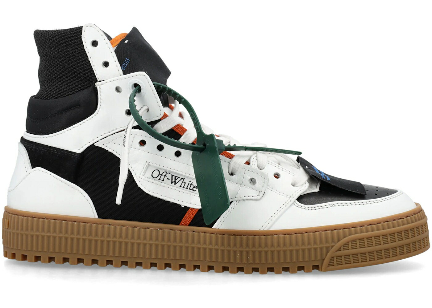 象牙色 厚地の外套 なめし革 黒いこと 黒いこと 白いこと 白いこと 3.0 スニーカー メンズ OFF-WHITE OFF COURT CALF LEATHER BLACK WHITE GUM / BLACK WHITE