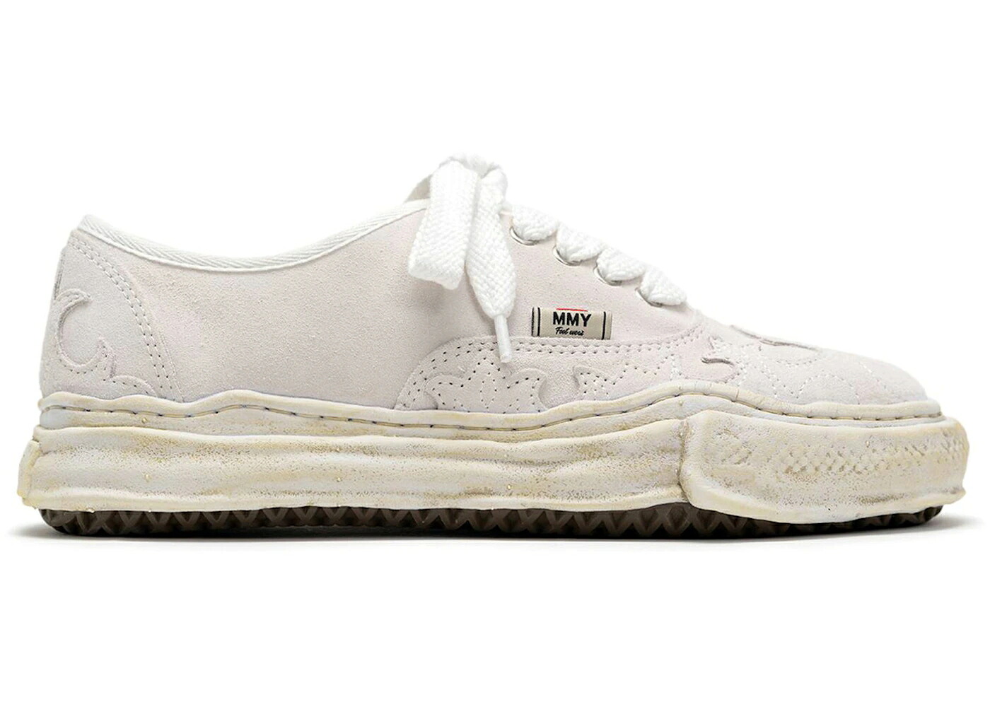 メゾン ミハラヤスヒロ ウェスタン スエード スウェード 白色 ホワイト スニーカー メンズ MAISON MIHARA YASUHIRO MAISON MIHARA YASUHIRO BAKER OG SOLE WESTERN DETAIL SUEDE LOW WHITE /｜スニケス