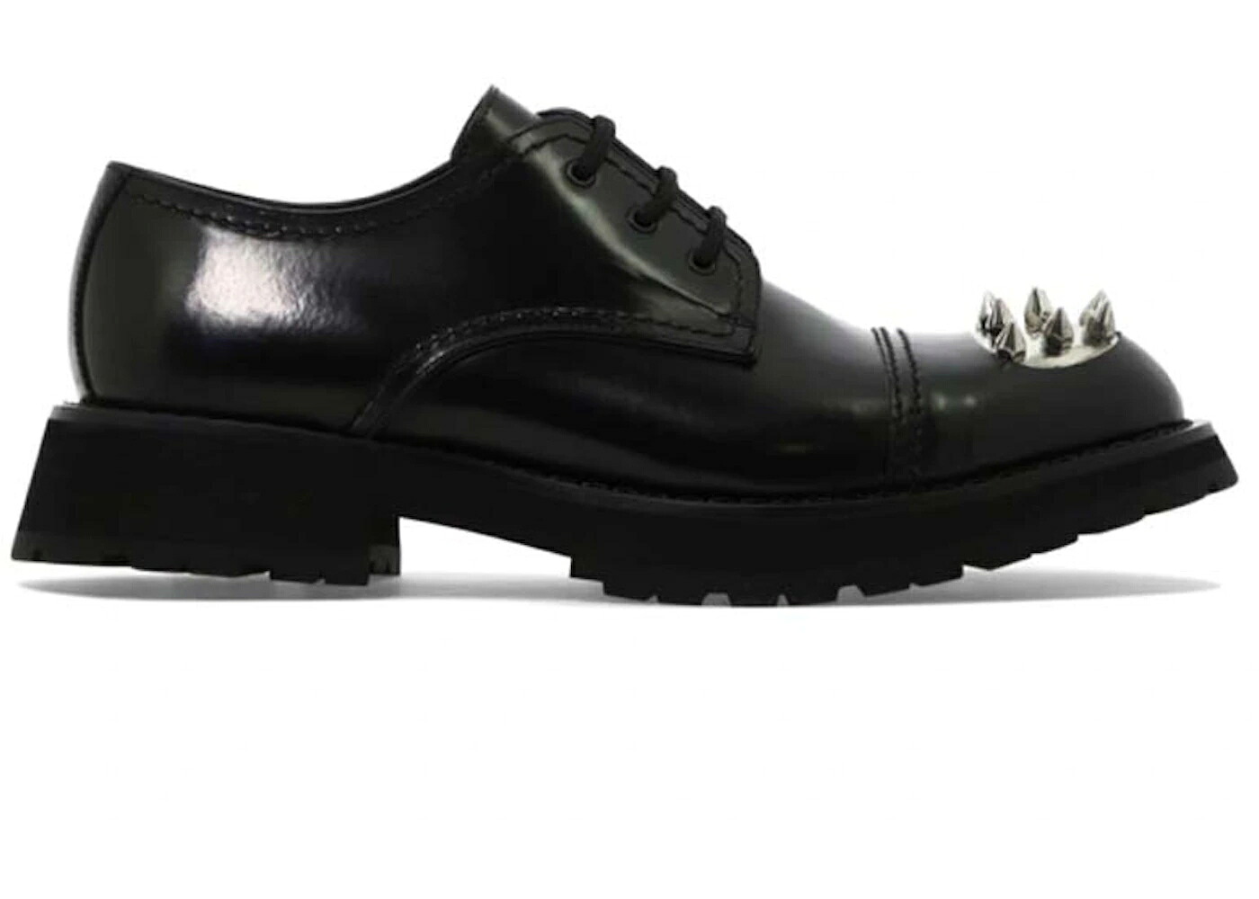 アレキサンダーマックイーン 黒色 ブラック スニーカー メンズ ALEXANDER MCQUEEN ALEXANDER MCQUEEN MONKSTRAP LACE-UP SHOE BLACK /