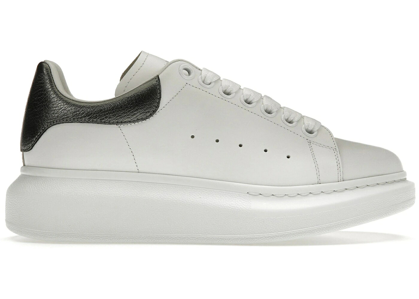 アレキサンダーマックイーン 白いこと 白いこと スニーカー レディース ALEXANDER MCQUEEN ALEXANDER MCQUEEN OVERSIZED WHITE METALLIC / WHITE METALLIC