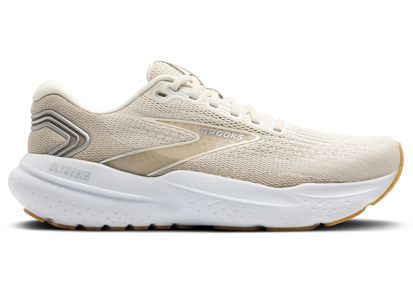 ブルックス カーキ 銀色 シルバー 白色 ホワイト スニーカー メンズ BROOKS GLYCERIN 21 KHAKI SILVER WHITE / KHAKI SILVER WHITE