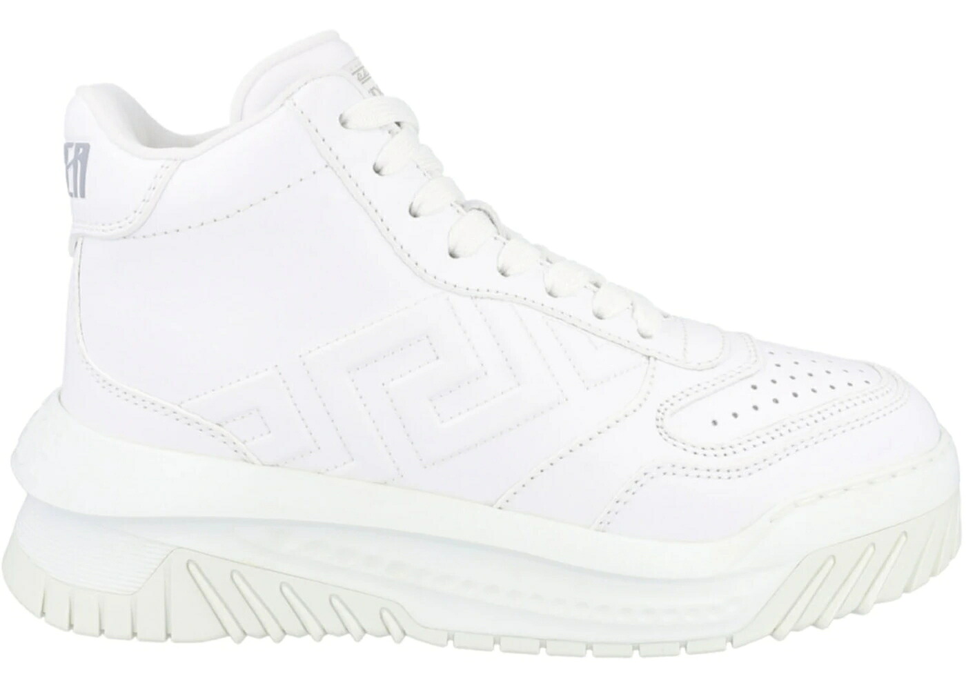 ヴェルサーチェ ハイ 白色 ホワイト スニーカー メンズ VERSACE ODISSA HIGH TOP WHITE /|スニケス
