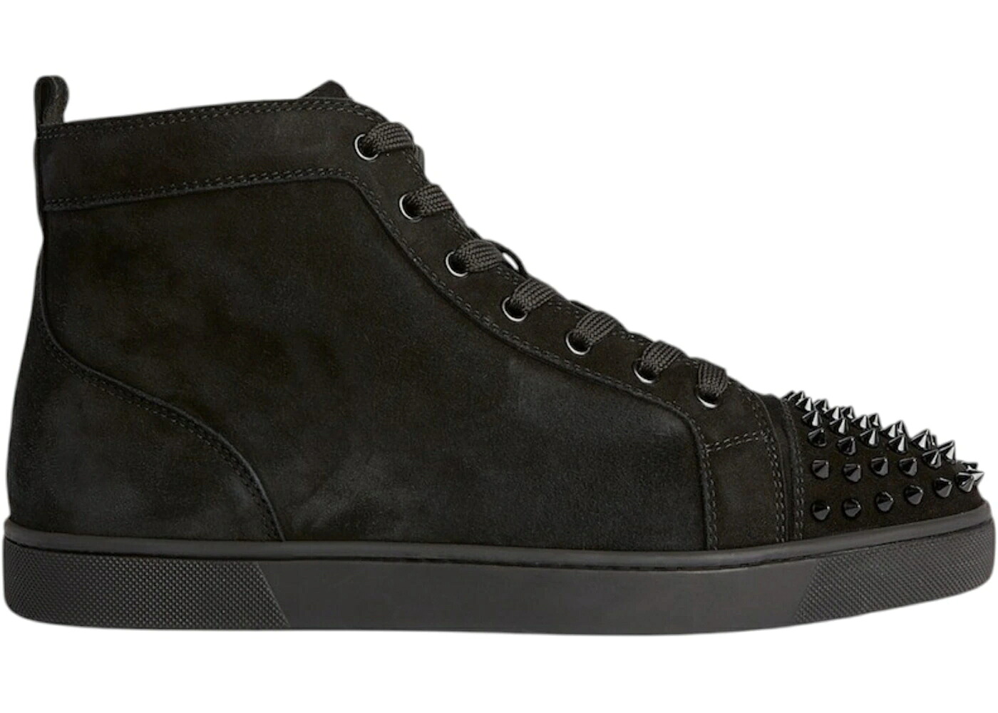 クリスチャンルブタン 黒色 ブラック スニーカー メンズ CHRISTIAN LOUBOUTIN CHRISTIAN LOUBOUTIN LOU SPIKES FLAT BLACK / BLACK BLACK|スニケス