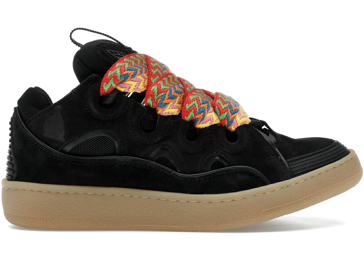 ランバン 黒いこと 黒いこと スニーカー ユニ一発やる LANVIN CURB BLACK MULTICOLOR / メンズ