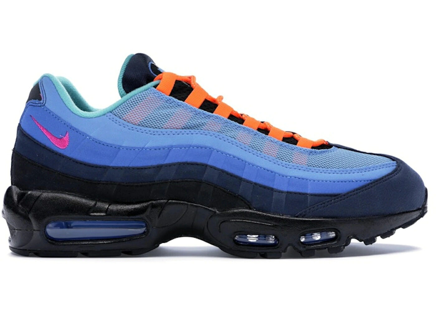 ナイキ マックス 黒色 ブラック エアマックス スニーカー メンズ NIKE AIR MAX 95 CORAL STUDIOS (BLACK SOLE) / OCEAN CORAL BLACK