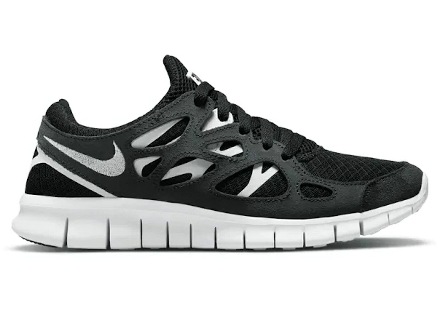 ナイキ 無償性 幽客 黒いこと 黒いこと 白いこと 白いこと WOMEN\u0027S スニーカー レディース NIKE FREE RUN 2 BLACK OFF NOIR (WOMEN\u0027S) / BLACK OFF NOIR WHITE