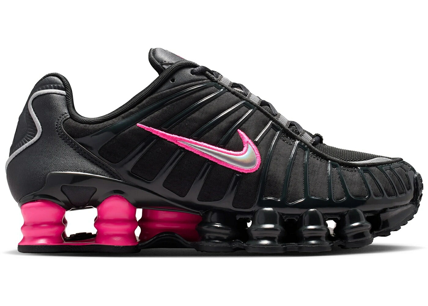 ナイキ ショックス サクラ色 しろがね色 しろがね色 WOMEN\u0027S スニーカー レディース NIKE SHOX TL OFF NOIR HYPER PINK SILVER (WOMEN\u0027S) / OFF NOIR HYPER PINK METALLIC