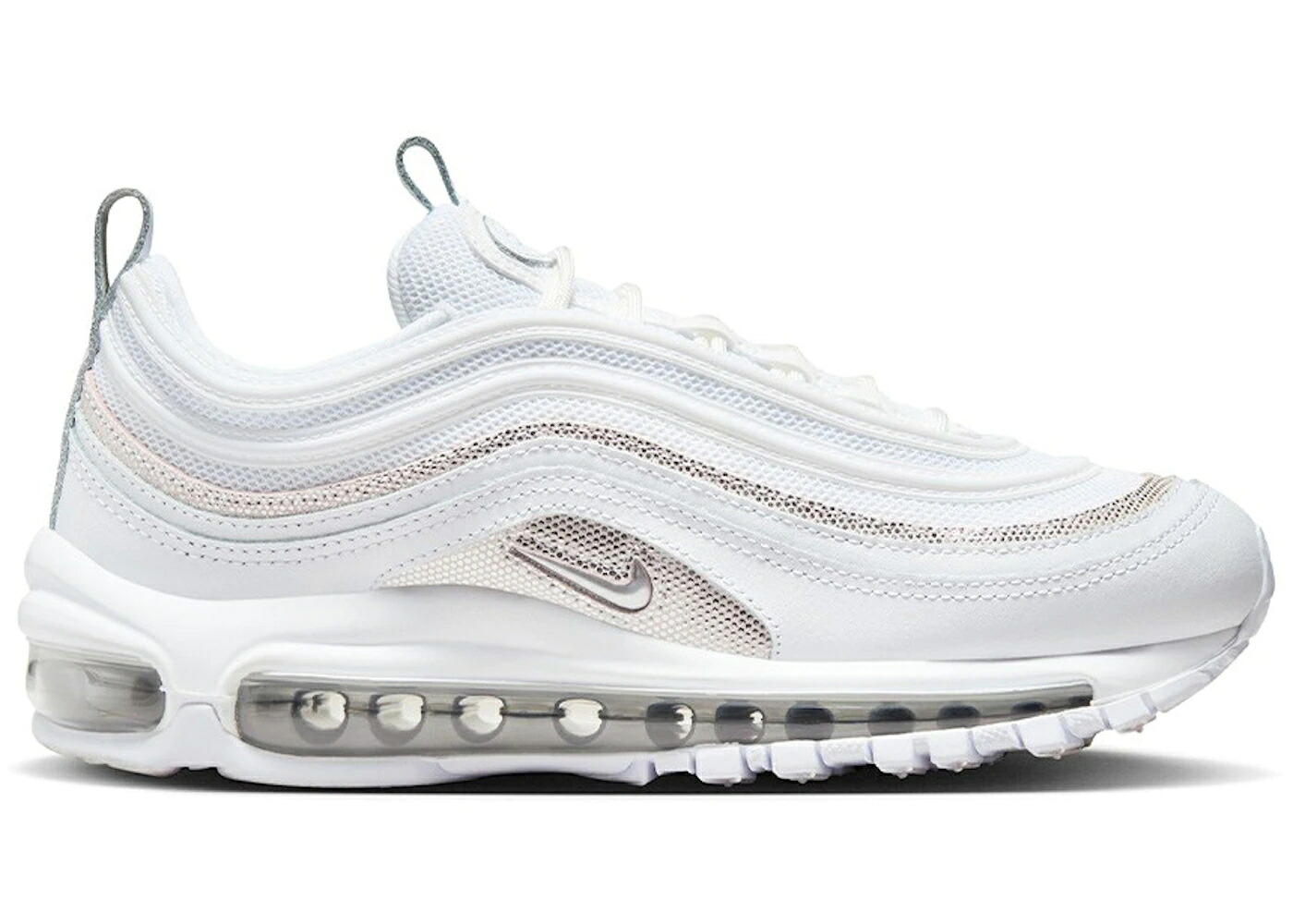 ナイキ マックス 白色 ホワイト プラチナム エアマックス WOMEN'S スニーカー レディース NIKE AIR MAX 97 WHITE CHROME REFLECTIVE (WOMEN'S) / WHITE PLATINUM TINT METALLIC