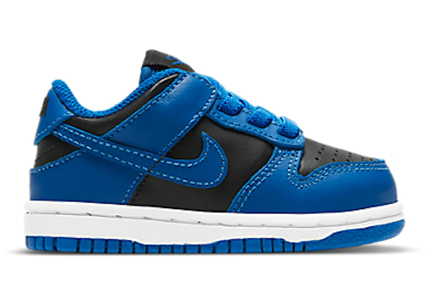 ナイキ ダンク 黒色 ブラック 白色 ホワイト ダンクロー ジュニア キッズ NIKE DUNK LOW HYPER COBALT (TD) / BLACK HYPER COBALT WHITE