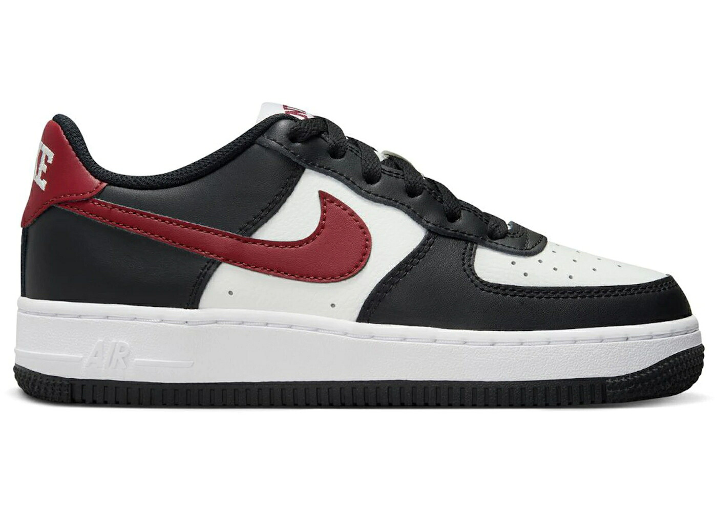 ナイキ 白色 ホワイト チーム 赤 レッド 黒色 ブラック エアフォース ジュニア キッズ NIKE AIR FORCE 1 LOW WHITE DARK TEAM RED (GS) / BLACK SUMMIT WHITE WHITE DARK ベビー マタニティ スニーカー