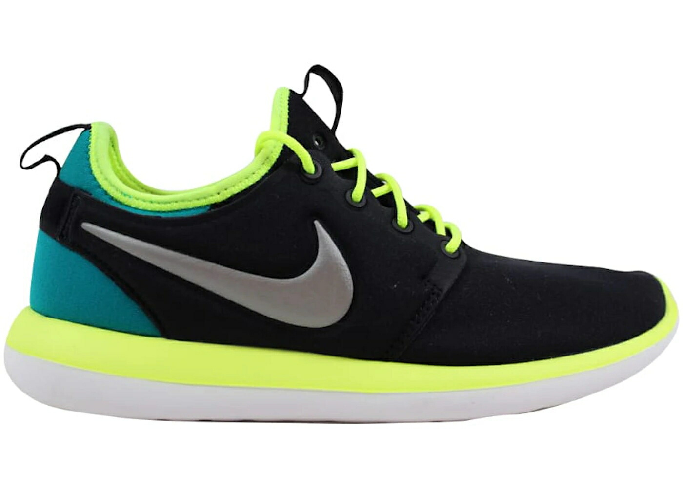 ナイキ 黒色 ブラック ジュニア キッズ NIKE ROSHE TWO BLACK METALLIC PEWTER (GS) / BLACK METALLIC PEWTER ベビー マタニティ スニーカー