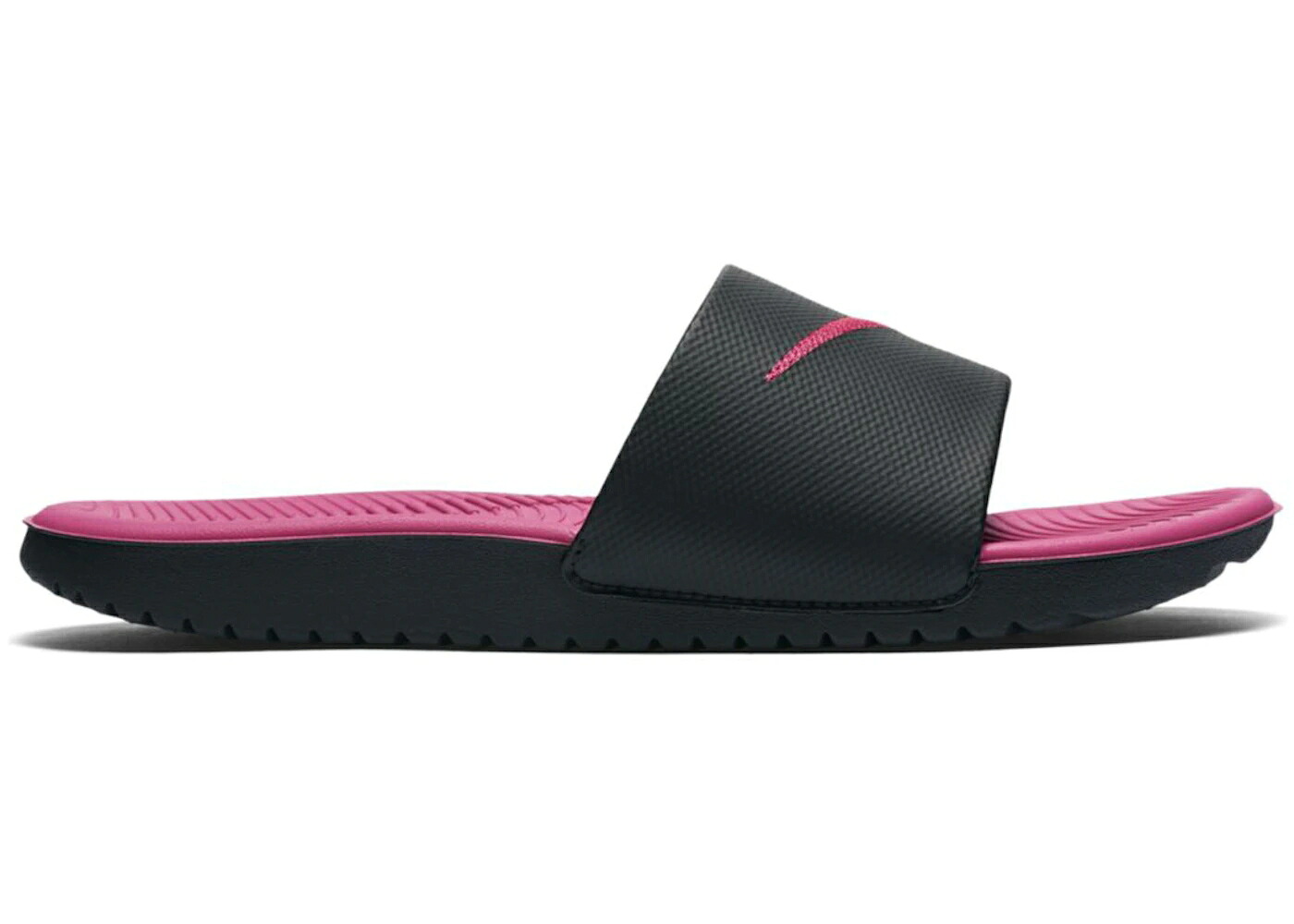 ナイキ 黒色 ブラック ピンク ジュニア キッズ NIKE KAWA BLACK VIVID PINK (GS) / BLACK VIVID PINK ベビー マタニティ スニーカー