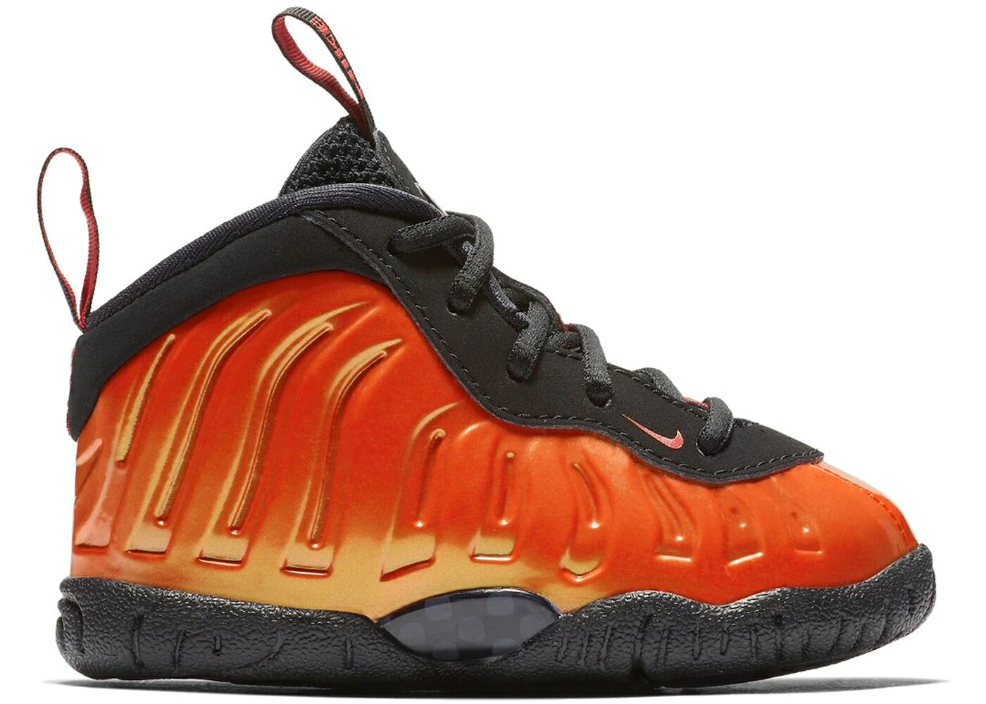 ナイキ フォームポジット 赤 レッド 黒色 ブラック エアフォームポジットワン ジュニア キッズ NIKE AIR FOAMPOSITE ONE HABANERO RED (TD) / HABANERO RED HABANERO RED BLACK