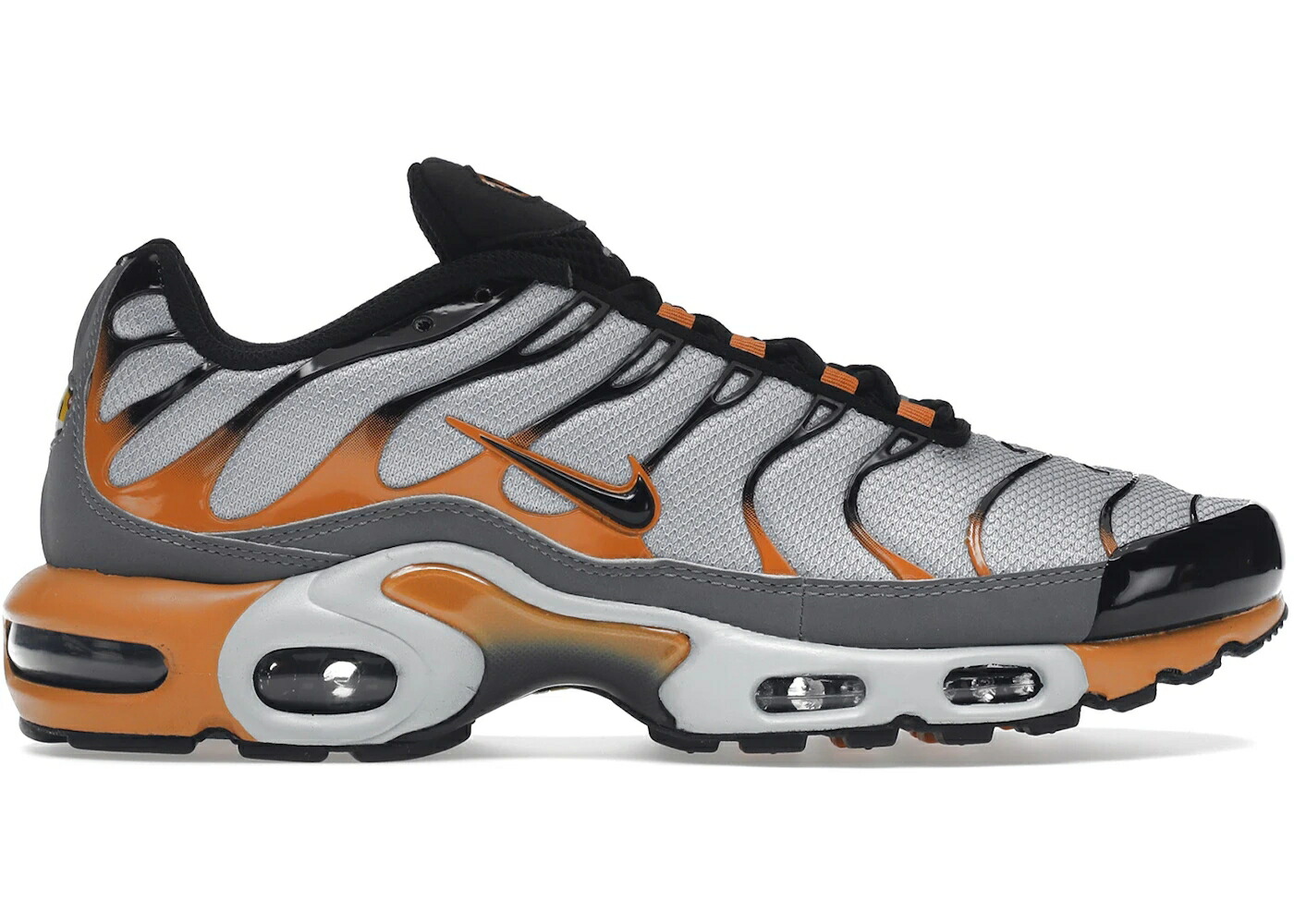 ナイキ マックス 薄墨色 薄墨色 橙 オレンジ色 黒いこと 黒いこと エアマックスプラス スニーカー メンズ NIKE AIR MAX PLUS GREY ORANGE / GREY BLACK ORANGE