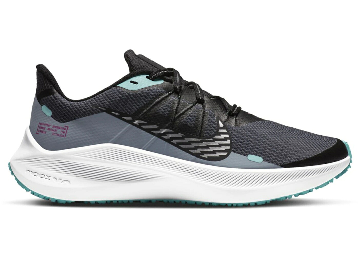 ナイキ 黒いこと 黒いこと 緑 緑であること WOMEN\u0027S スニーカー レディース NIKE WINFLO 7 SHIELD OBSIDIAN MIST (WOMEN\u0027S) / OBSIDIAN MIST BLACK AURORA GREEN