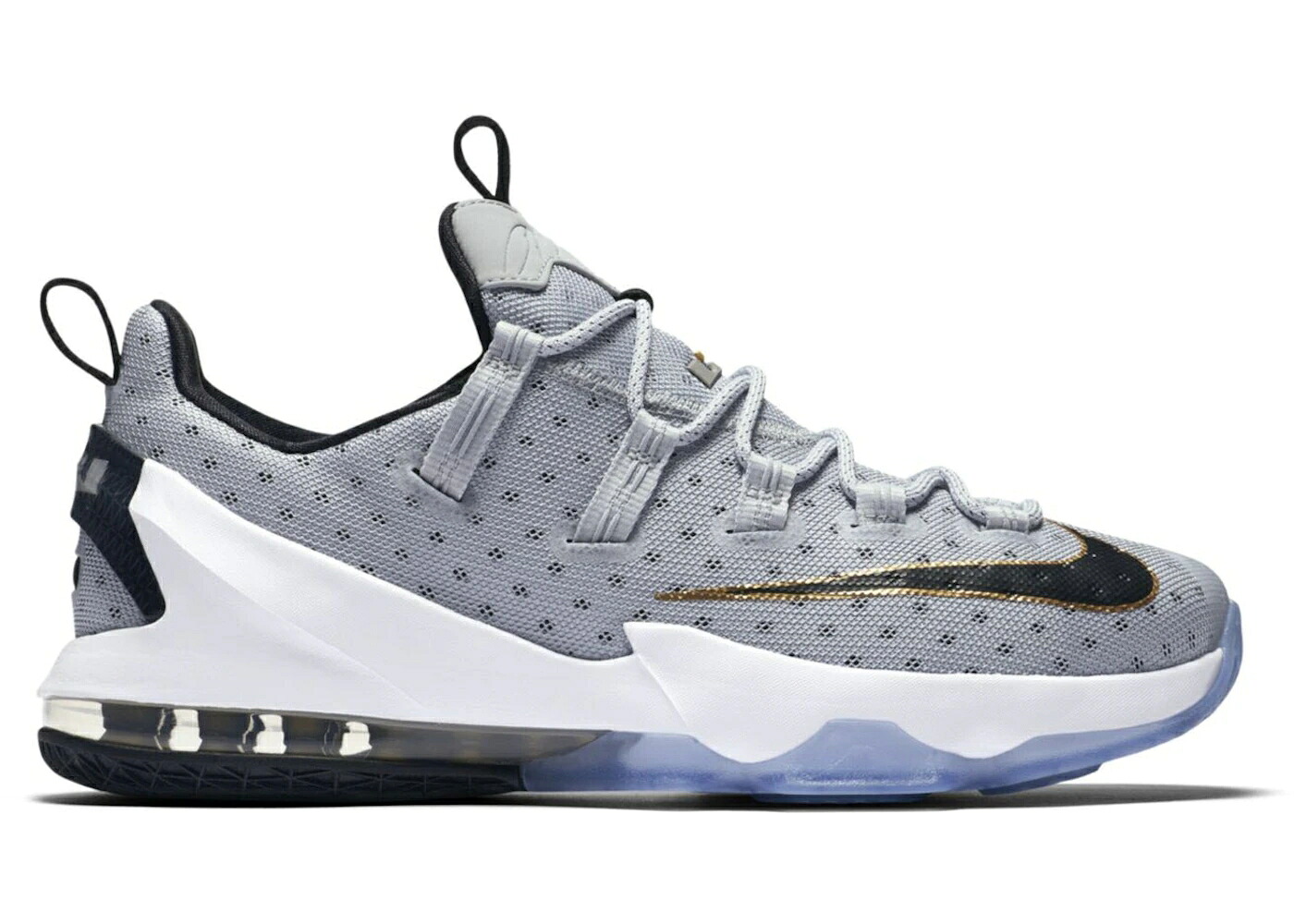 ナイキ レブロン サーティーン クール 灰色 グレー ゴールド 白色 ホワイト スニーカー メンズ NIKE LEBRON 13 LOW COOL GREY / COOL GREY METALLIC GOLD WHITE|スニケス