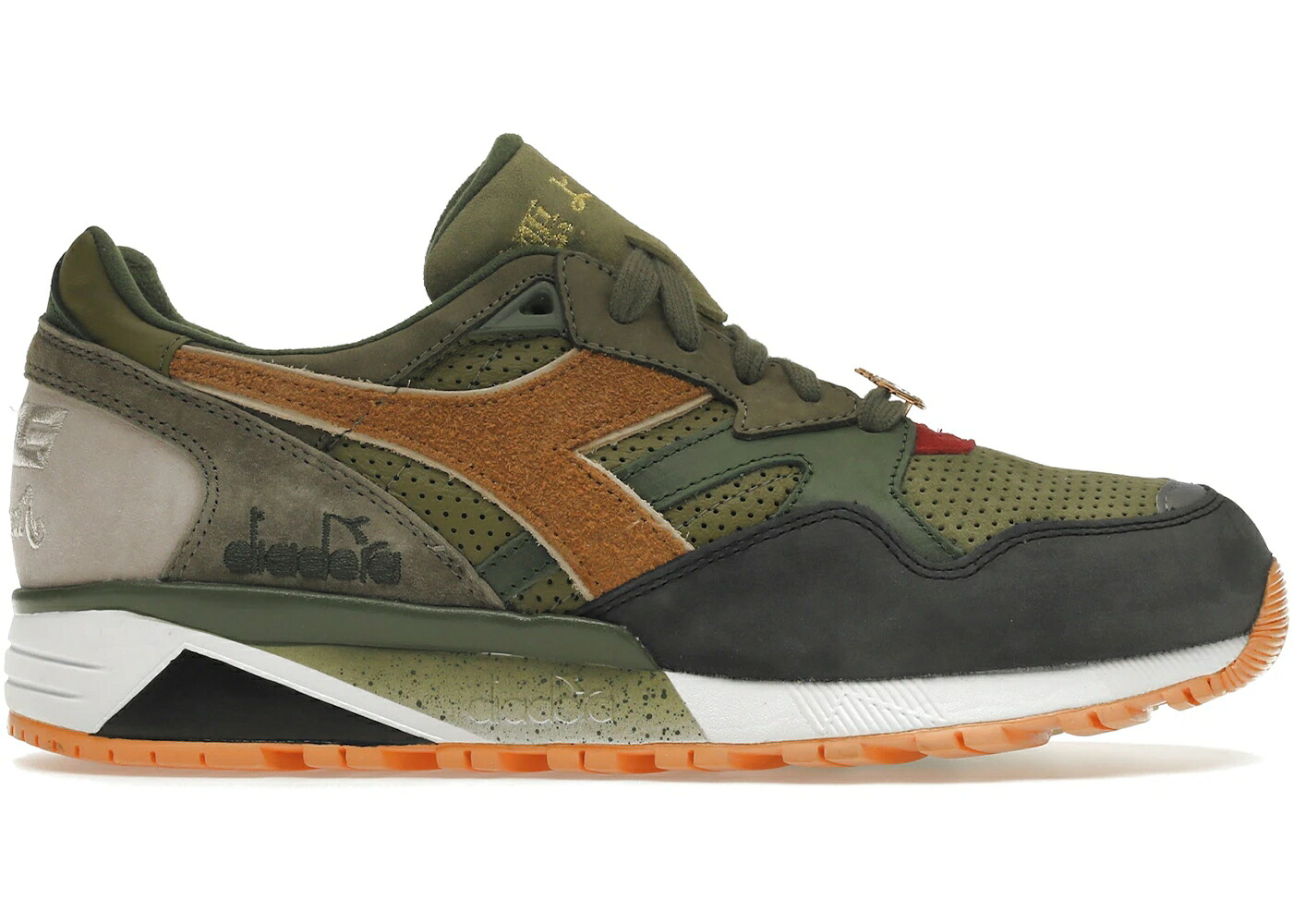 ディアドラ 緑 緑であること スニーカー メンズ DIADORA N9002 24 KILATES X MITA SNEAKERS MIGHTY CROWN RESPECT OVER HATE / AVOCADO GREEN
