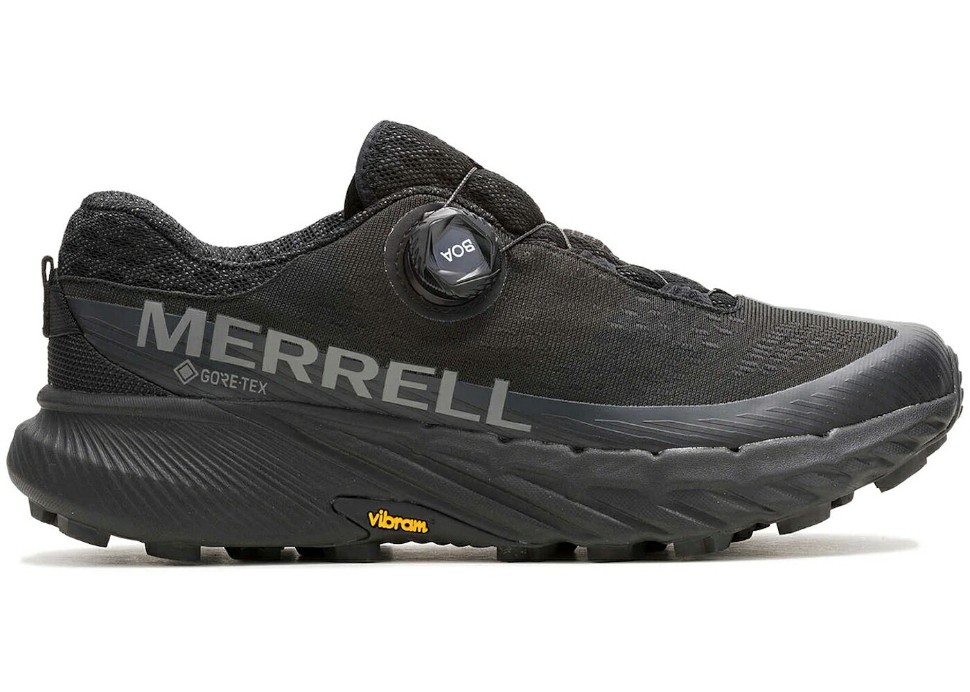 メレル ゴアテックス 黒いこと 黒いこと スニーカー メンズ MERRELL AGILITY PEAK 5 BOA GORE-TEX BLACK /