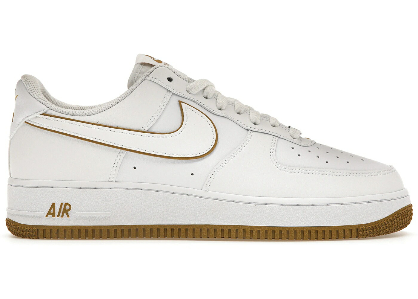 ナイキ 白いこと 白いこと 空軍 \u002707 スニーカー メンズ NIKE AIR FORCE 1 LOW WHITE BRONZINE / WHITE BRONZINE WHITE