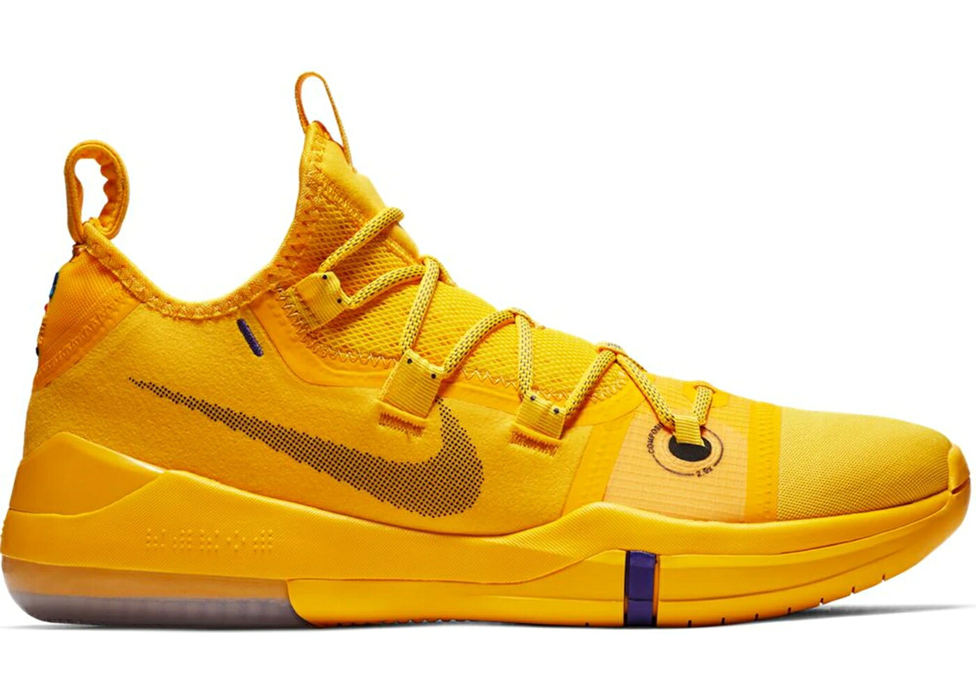 ナイキ コービー レイカーズ 厚地の外套 紫 パープル 黒いこと 黒いこと スニーカー メンズ NIKE KOBE AD LAKERS AMARILLO / AMARILLO COURT PURPLE BLACK