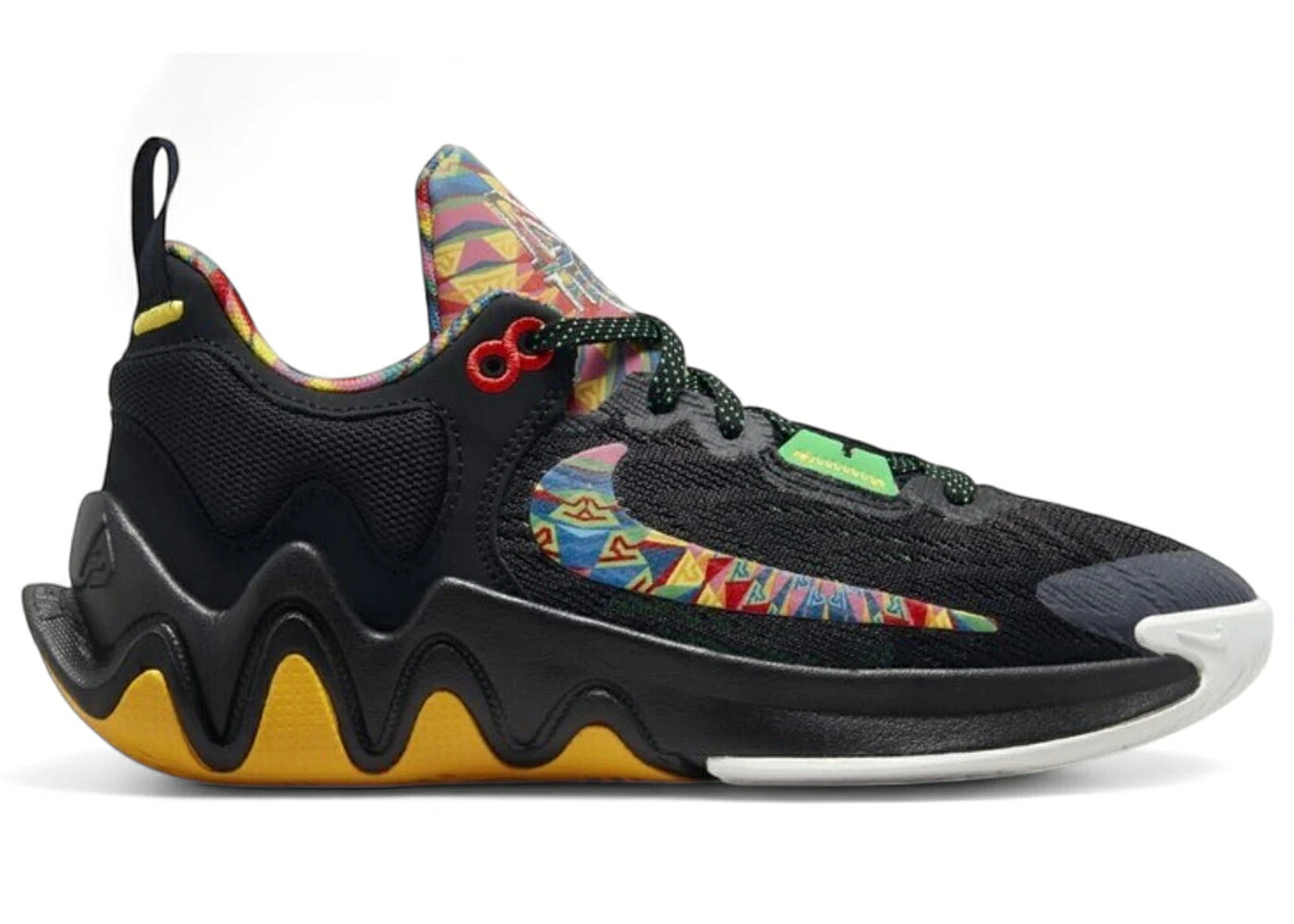ナイキ 黒いこと 黒いこと 御坊っちゃん キッズ NIKE GIANNIS IMMORTALITY 2 KALEIDOSCOPE (GS) / BLACK ELECTRIC ALGAE UNIVERSITY もの言う花 マタニティ スニーカー