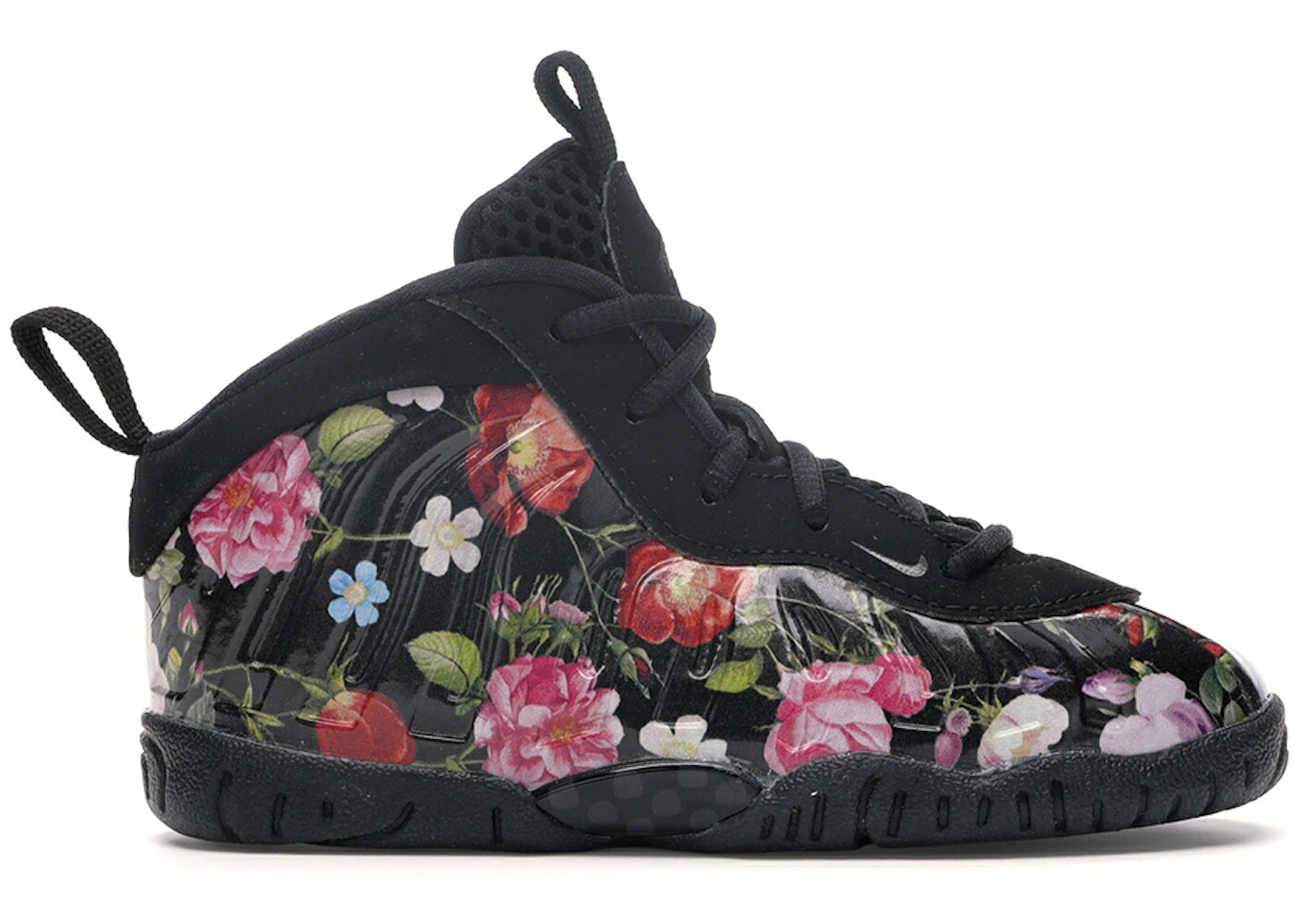 ナイキ フォームポジット 黒いこと 黒いこと ゴールド エアフォームポジットワン お坊っちゃん キッズ NIKE AIR FOAMPOSITE ONE FLORAL (TD) / BLACK BLACK METALLIC GOLD