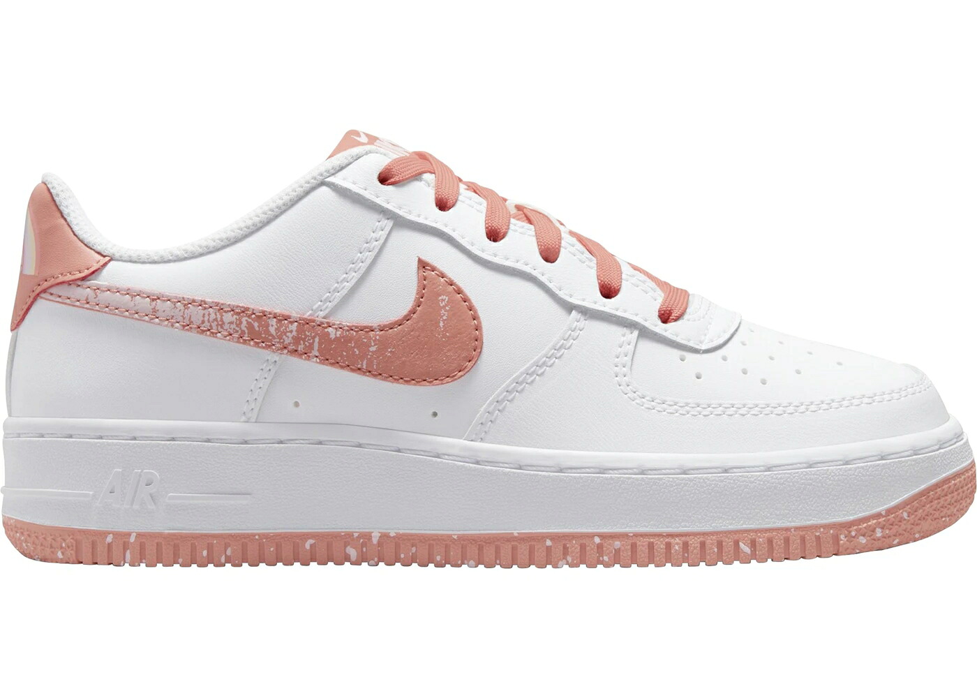 ナイキ 白色 ホワイト オーラ エアフォース ジュニア キッズ NIKE AIR FORCE 1 LOW LV8 WHITE LIGHT MADDER ROOT (GS) / WHITE LIGHT MADDER ROOT AURA ベビー マタニティ スニーカー｜スニケス