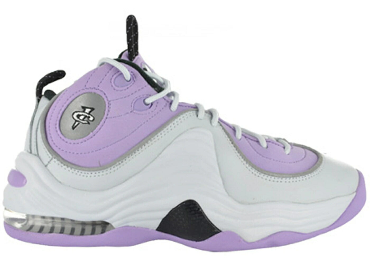 ナイキ ペニー ピュア プラチナム 黒色 ブラック エアペニー ジュニア キッズ NIKE AIR PENNY II URBAN LILAC (GS) / PURE PLATINUM BLACK URBAN LILAC ベビー マタニティ スニーカー